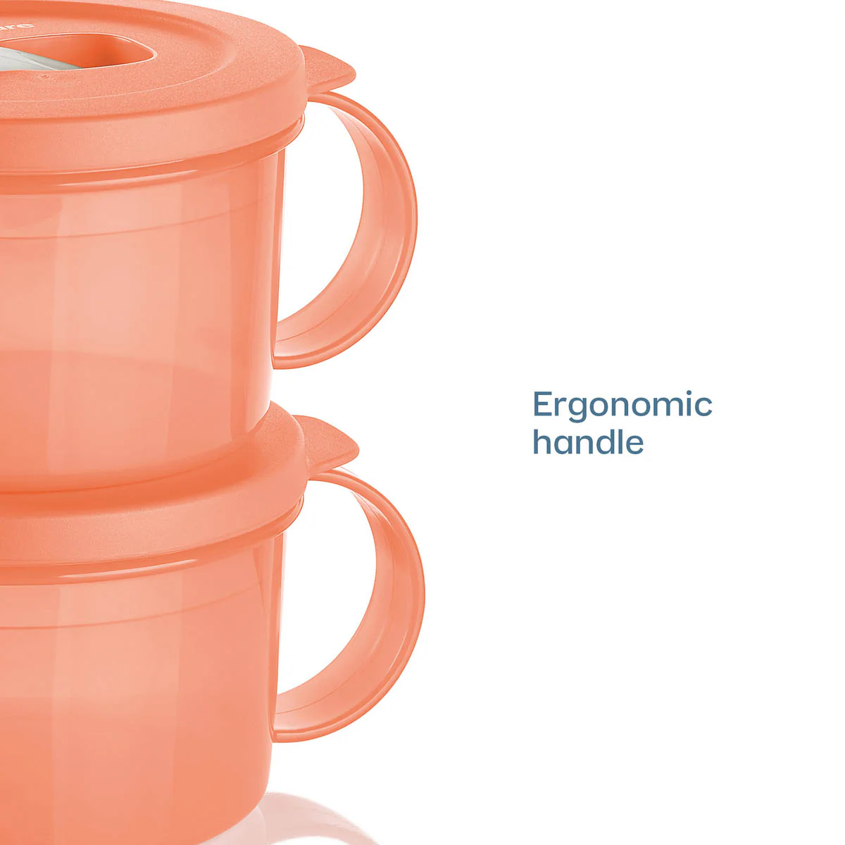 Tupperware CrystalWave® PLUS Microwave Soup Mug | Set of 2 | Leakproof Lunch Container - Image 2